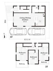藤沢市遠藤戸建の間取り画像