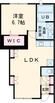 ユーソニアン・安政町Aの間取り画像