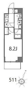 ティーステージジェイアール浜川崎の間取り画像