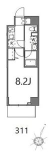 ティーステージジェイアール浜川崎の間取り画像
