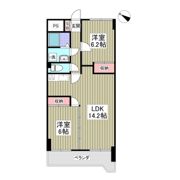 ヴィラ中川の間取り画像
