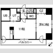 フローラ中の島の間取り画像