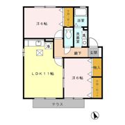 セジュール岩瀬の間取り画像