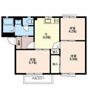 エスポアール城西 壱番館の間取り画像