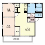 アイリスときわ Bの間取り画像