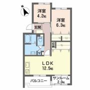 THE MUTUAL 岡田町の間取り画像