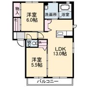 クレール A棟?の間取り画像