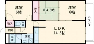 沼ノ端ハイツB棟の間取り画像