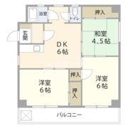 ベルディン新春日の間取り画像