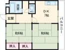 富士マンションの間取り画像