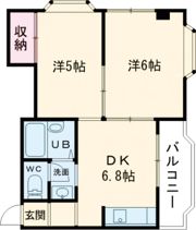 ヴァイセスシュロス南茨木の間取り画像