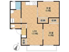 セジュール大和Dの間取り画像