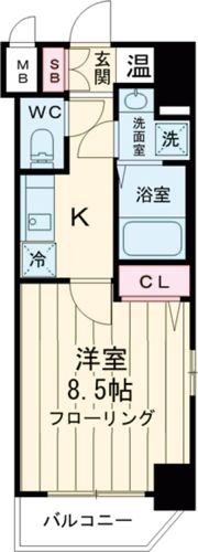 エスティ・ロアール神戸駅前の間取り画像