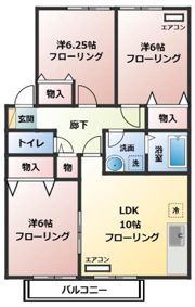 ラ・ブレア ガーデンヒルズの間取り画像