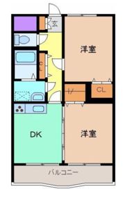 マンションメルベーユの間取り画像