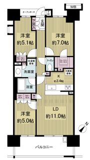 東京フロントコートの間取り画像