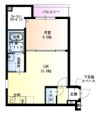 フジパレス稲田本町の間取り画像