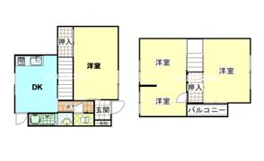 元山町借家の間取り画像