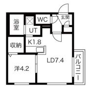 COLORE SHIROISHI (コローレ白石)の間取り画像