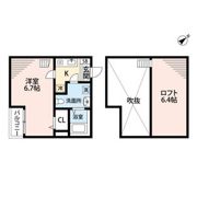 アパートメントU(アパートメントユー)の間取り画像