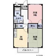 Surplus Twoコーポラス戸木の間取り画像