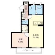 クレール Bの間取り画像
