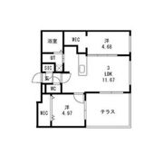 Sourire(スリール) 仮)GA-南郷通6丁目北MSの間取り画像