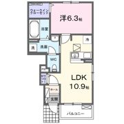 クレール ストーン Ⅱの間取り画像