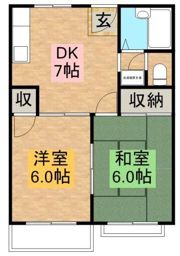 ハピネスニシムラの間取り画像