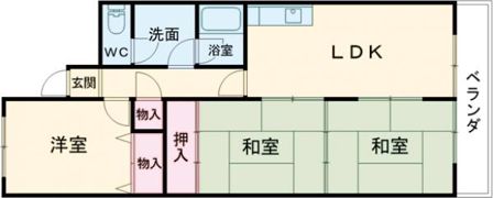 ヴェルディール北日吉の間取り画像