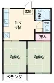 サニーハイツ北別府の間取り画像