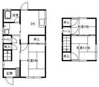 木太町貸家の間取り画像
