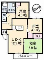 コート豊町の間取り画像