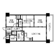 花房国分寺マンションの間取り画像