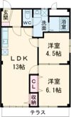 シティーハイツ浜崎A棟の間取り画像
