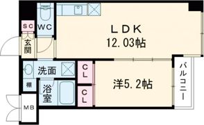 プレジオ長田の間取り画像