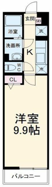 プレジールSORAの間取り画像