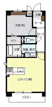 ソレアードⅥの間取り画像