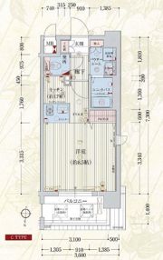 プレサンス京都三条大橋雅殿の間取り画像