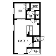 クラージュ浄心の間取り画像