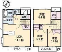 クラヴィエ B棟の間取り画像