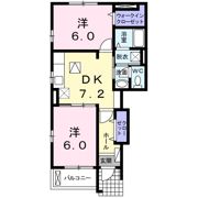 ソレイユ・西口Bの間取り画像