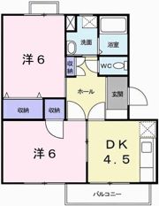 ハイツシャムロックの間取り画像