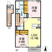 セレスティア岐南 Southの間取り画像