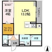 セレスティア岐南 Eastの間取り画像