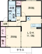 ナチュール北 Aの間取り画像