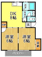 コーポラス・カナイの間取り画像