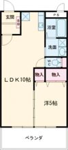パレス西浜の間取り画像