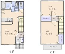 グランストークアルボルBの間取り画像
