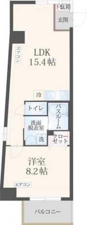フォンテーヌu.の間取り画像